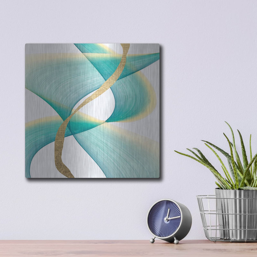 'Outer Flow 2' by Alonzo Saunders – Metal Wall Art, 12x12 room view