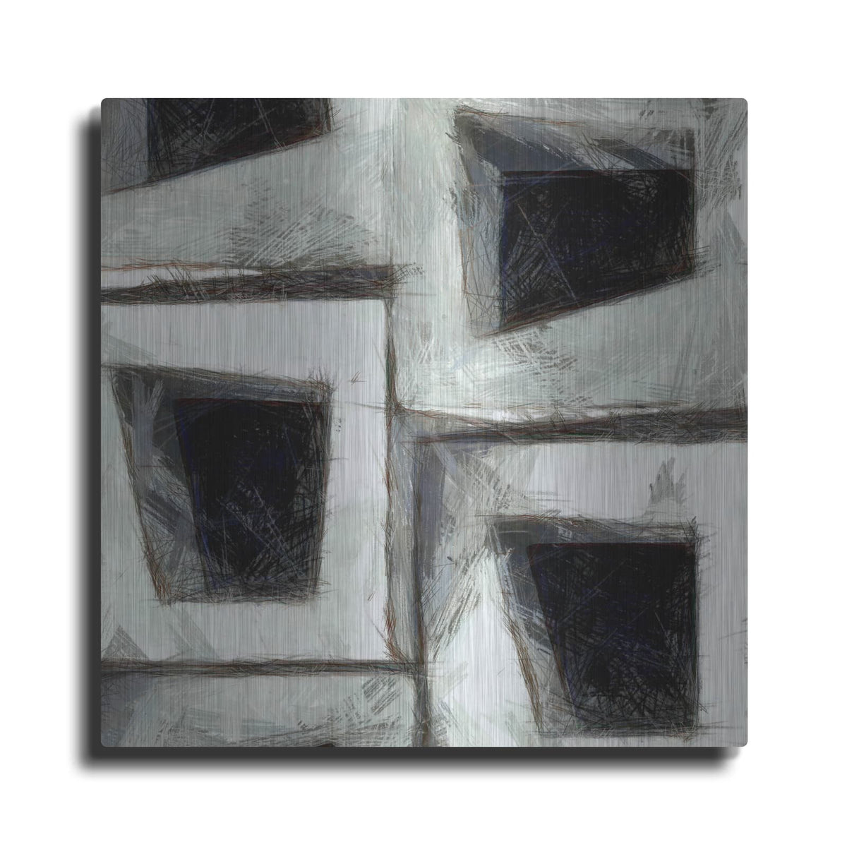 'Sketchy Blocks 2' by Alonzo Saunders – Metal Wall Art