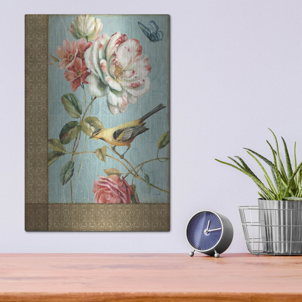 'Spring Romance I' by Lisa Audit – Metal Wall Art, 12x16 room view