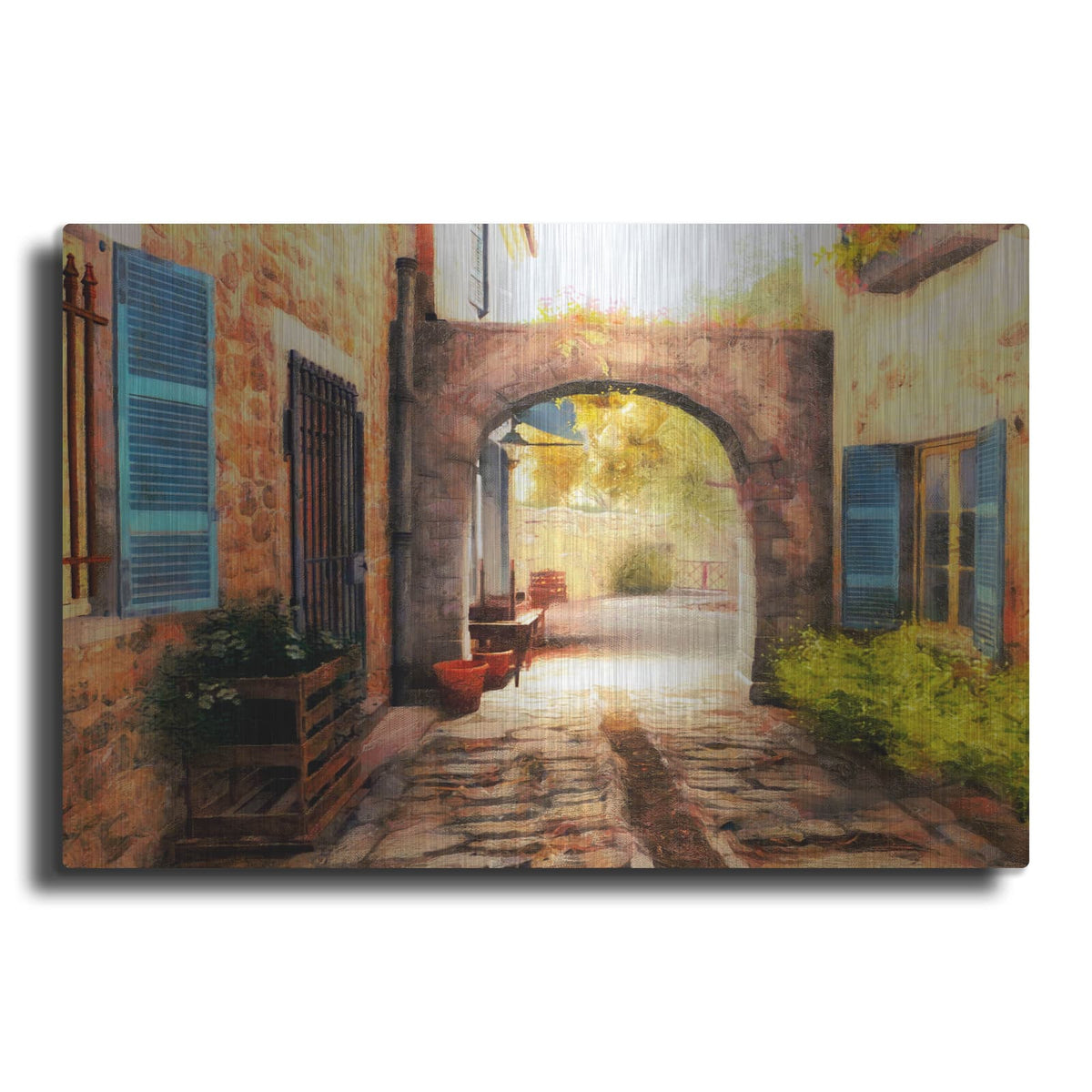 'The Village Archway' by Alonzo Saunders – Metal Wall Art