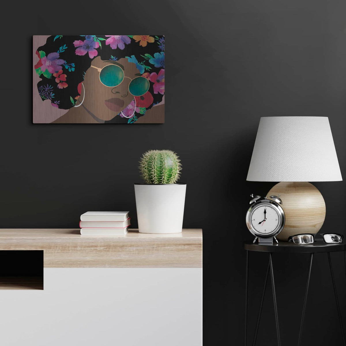 'Butterfly Diva 2' by Alonzo Saunders – Metal Wall Art, 24x16 room view