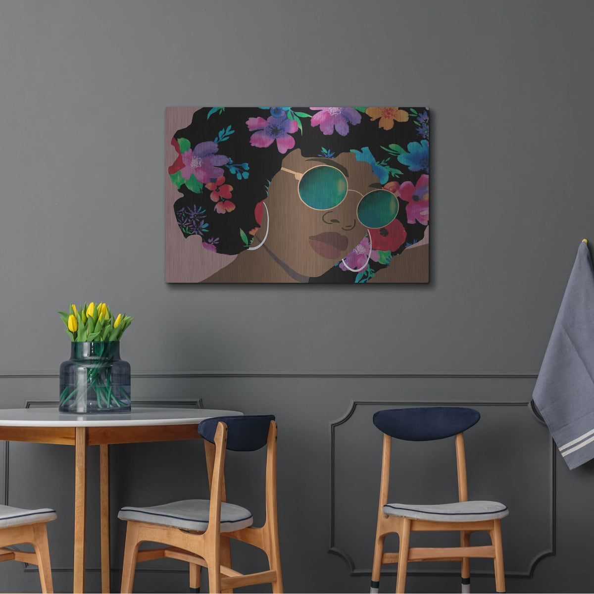 'Butterfly Diva 2' by Alonzo Saunders – Metal Wall Art, 36x24 room view
