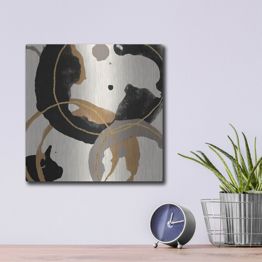 'Coffee Stained 2' by Alonzo Saunders – Metal Wall Art, 12x12 room view