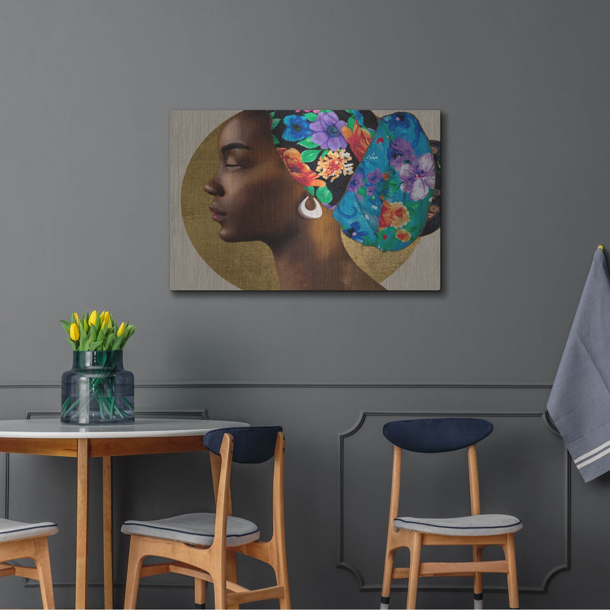 'Golden Lady 2' by Alonzo Saunders – Metal Wall Art, 36x24 room view