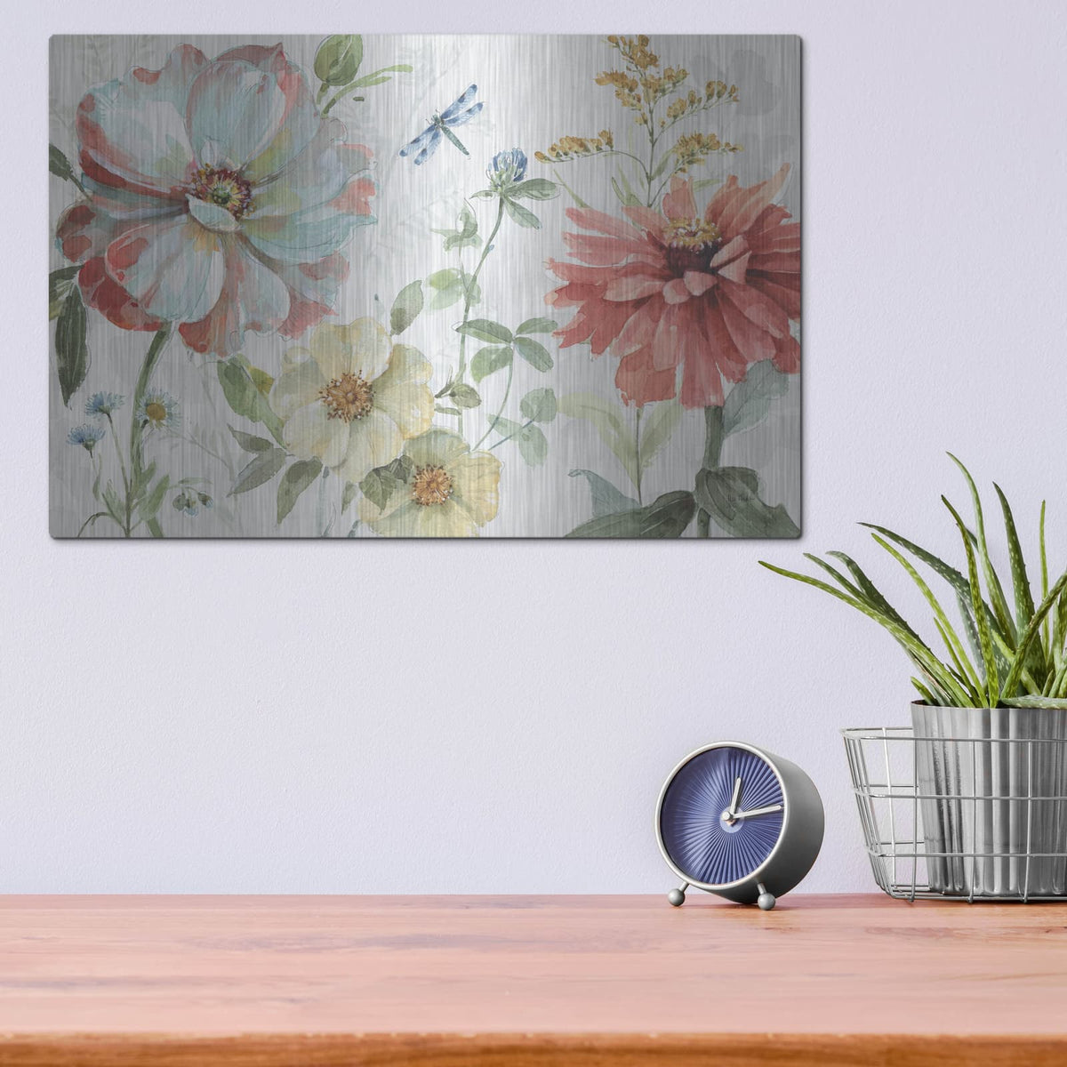 'Spring Meadow II' by Lisa Audit – Metal Wall Art, 16x12 room view