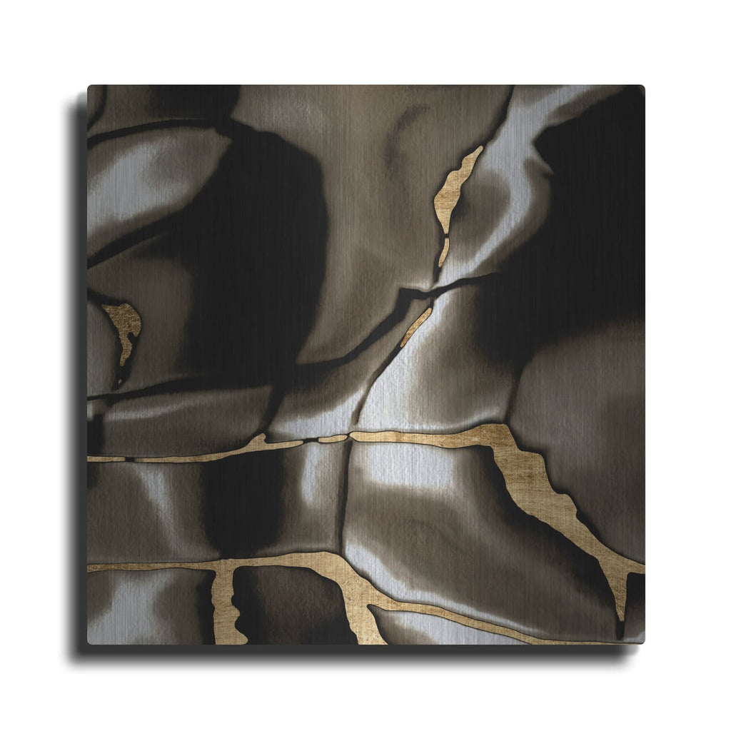 'Golden Shimmer 3' by Alonzo Saunders – Metal Wall Art