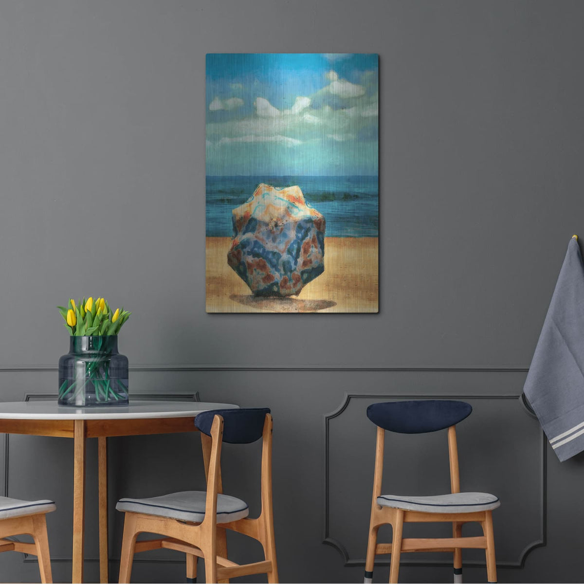 'Beach Umbrella 3' by Alonzo Saunders – Metal Wall Art, 24x36 room view