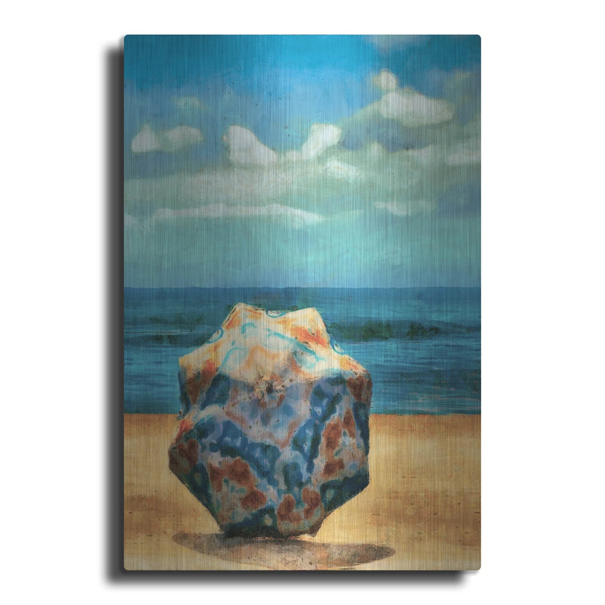 'Beach Umbrella 3' by Alonzo Saunders – Metal Wall Art
