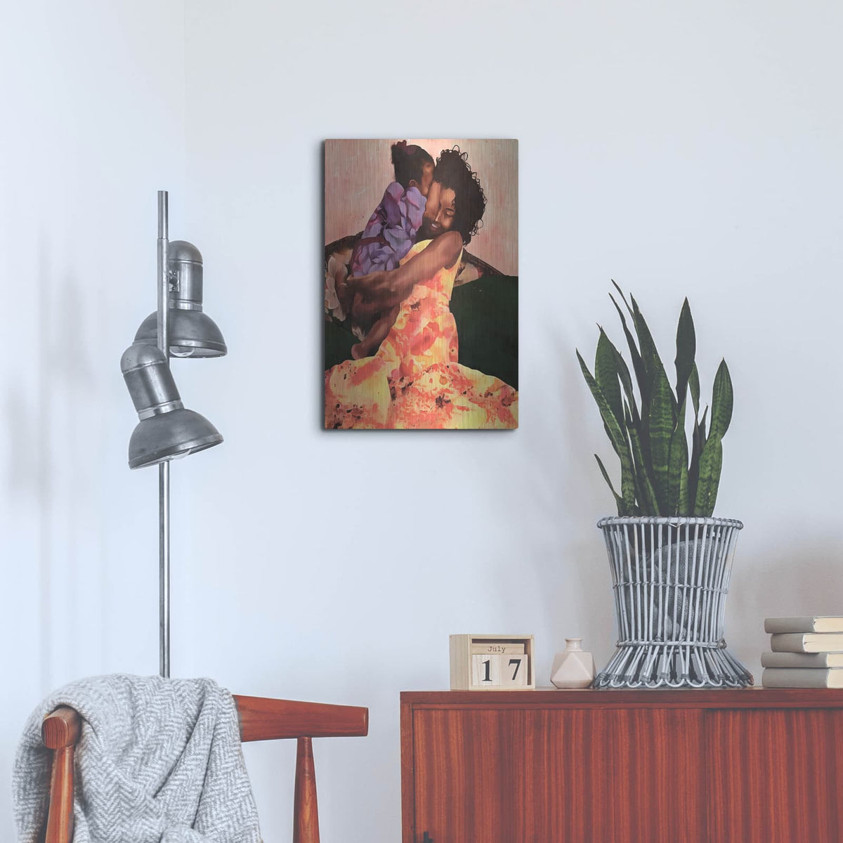 'Her Strength' by Alonzo Saunders – Metal Wall Art, 16x24 room view