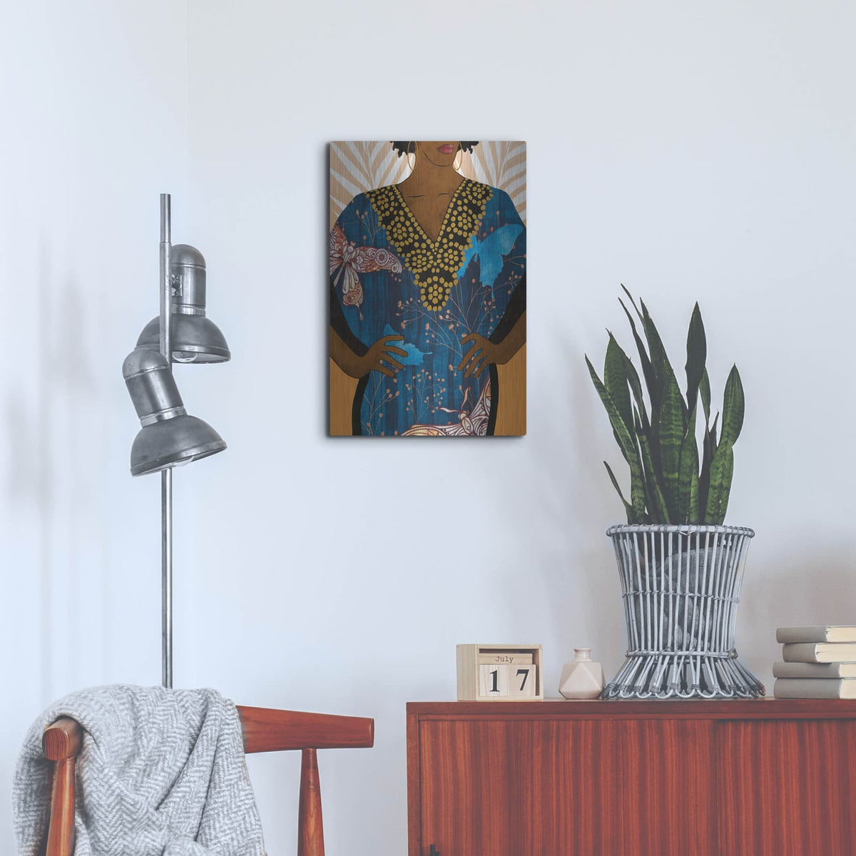 'Her Style 1' by Alonzo Saunders – Metal Wall Art, 16x24 room view