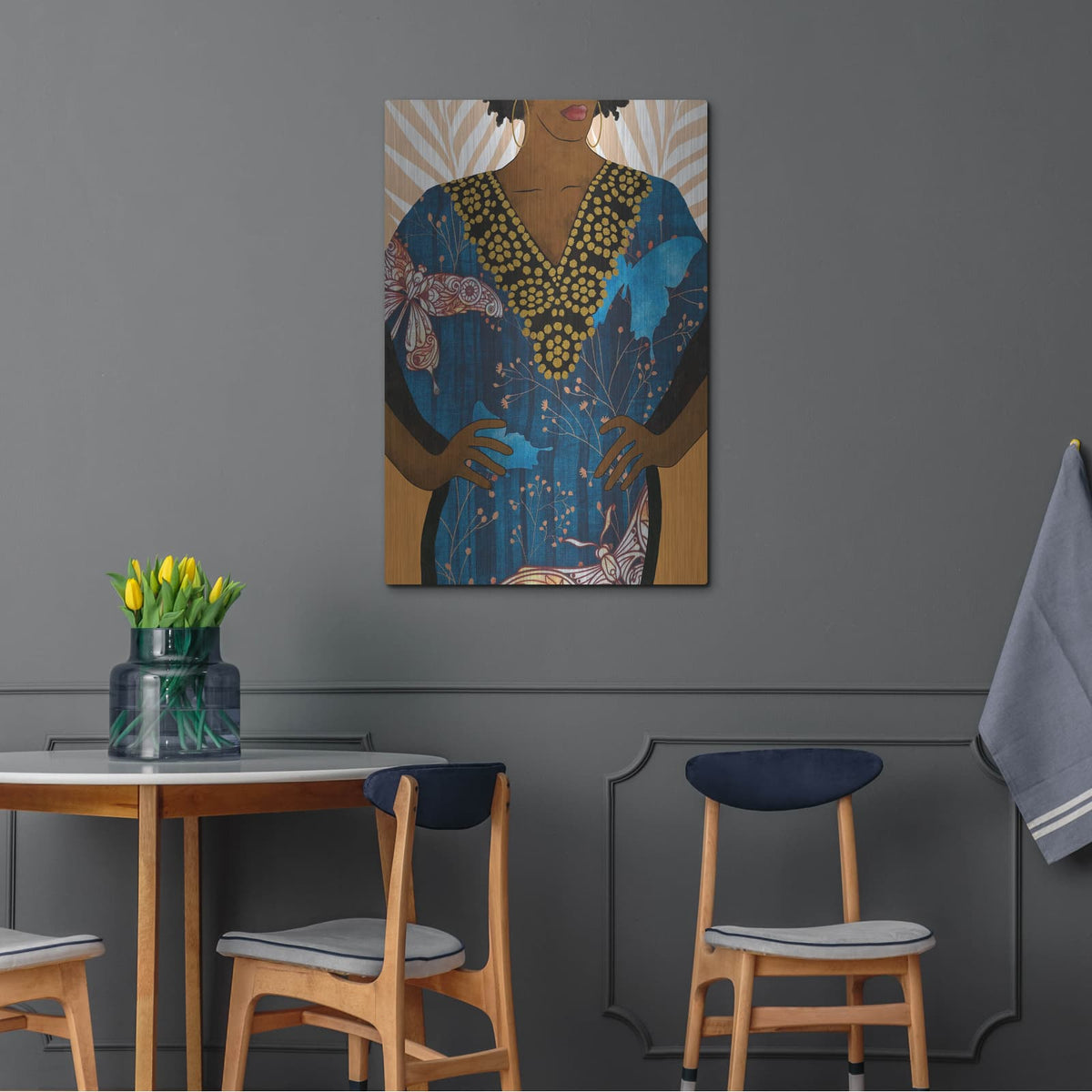 'Her Style 1' by Alonzo Saunders – Metal Wall Art, 24x36 room view