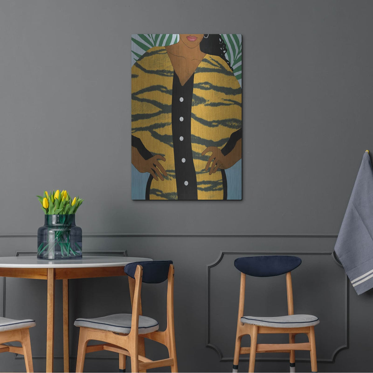 'Her Style 2' by Alonzo Saunders – Metal Wall Art, 24x36 room view