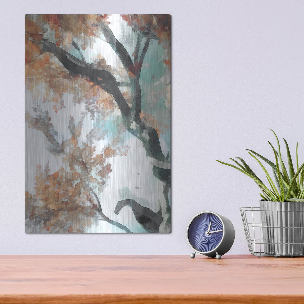 'Fall Tree 2' by Alonzo Saunders – Metal Wall Art, 12x16 room view