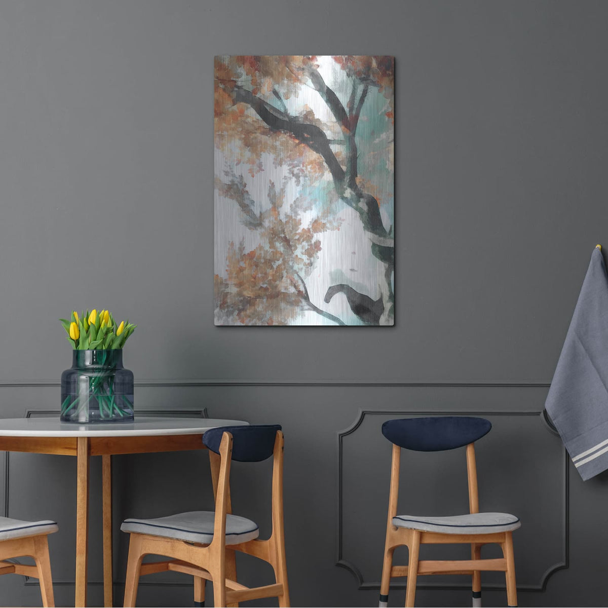 'Fall Tree 2' by Alonzo Saunders – Metal Wall Art, 24x36 room view
