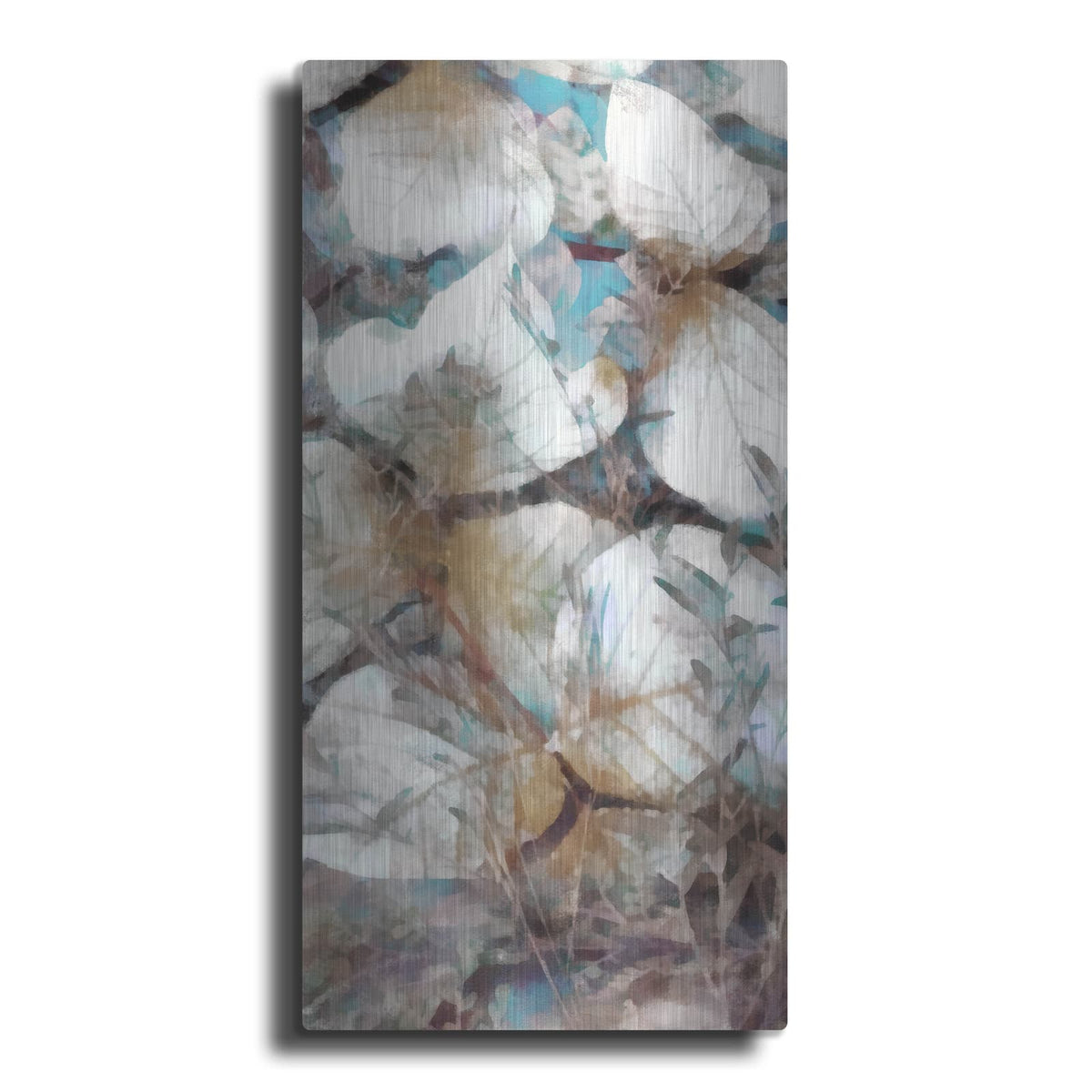 'Neutral Summer Leaves 4' by Alonzo Saunders – Metal Wall Art