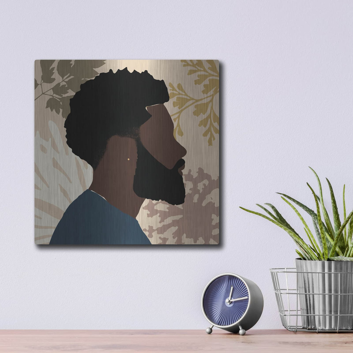 'Strength & Confidence 1' by Alonzo Saunders – Metal Wall Art, 12x12 room view