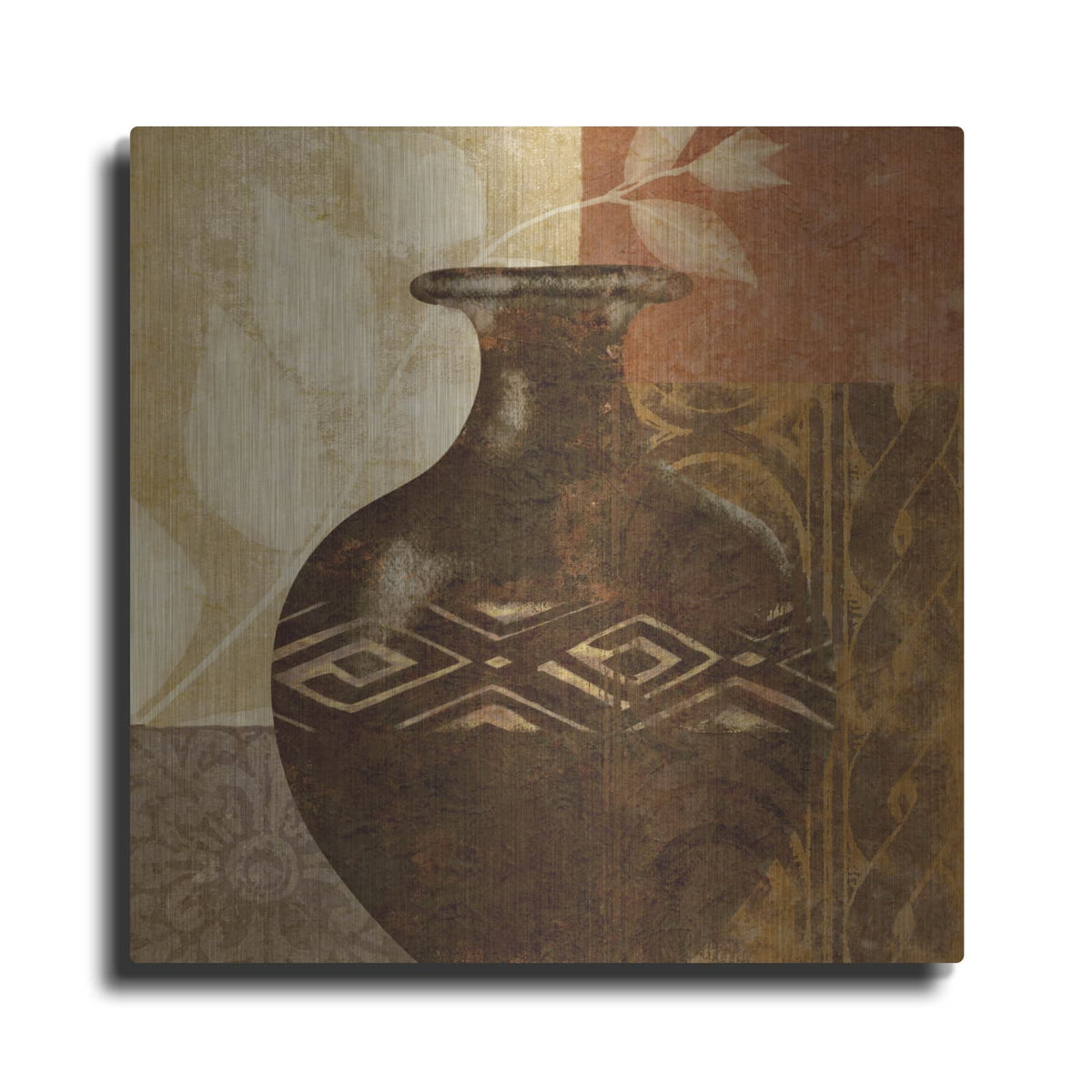 'Ethnic Vase 3' by Alonzo Saunders – Metal Wall Art