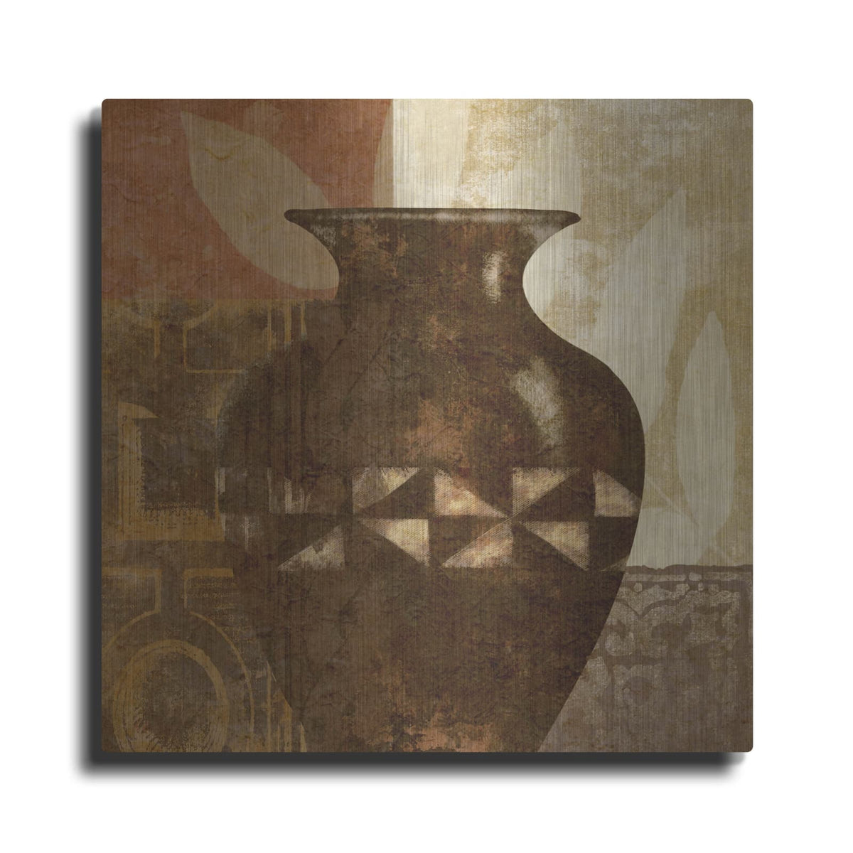 'Ethnic Vase 4' by Alonzo Saunders – Metal Wall Art