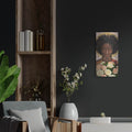 'Meditation 1' by Alonzo Saunders – Metal Wall Art, 12x24 room view