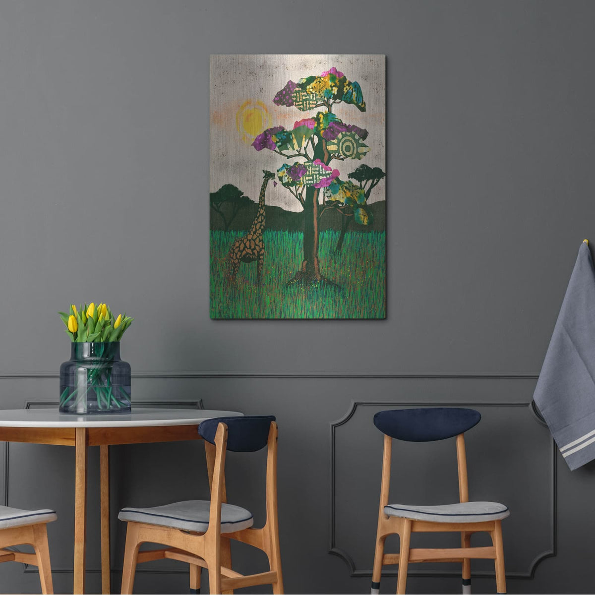 'Planes Of Africa 2' by Alonzo Saunders – Metal Wall Art, 24x36 room view