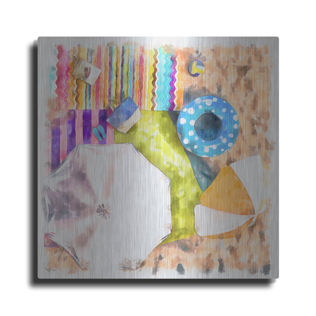 'Bird's Eye Beach 1' by Alonzo Saunders – Metal Wall Art