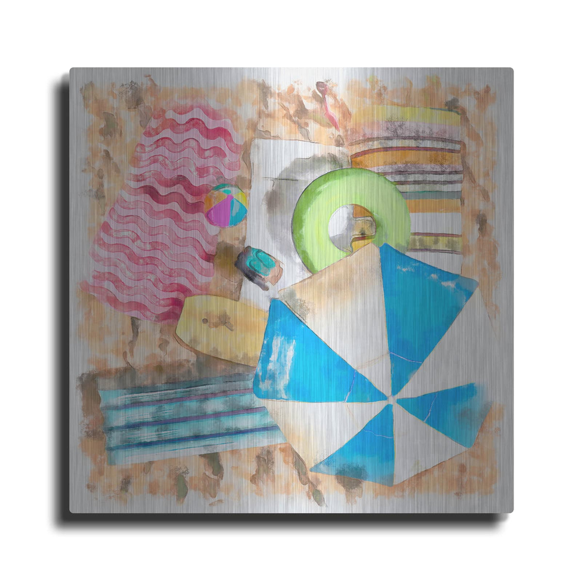 'Bird's Eye Beach 2' by Alonzo Saunders – Metal Wall Art