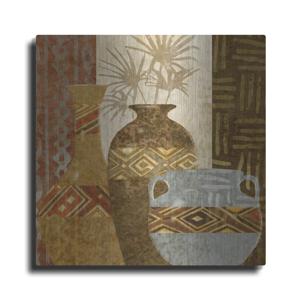 'Ethnic Vase 5' by Alonzo Saunders – Metal Wall Art