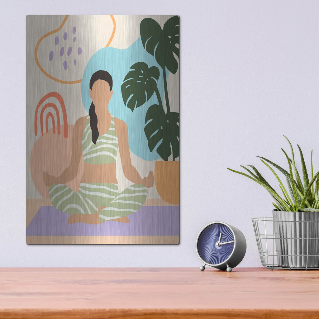 'Bright Energy 1' by Annie Warren – Metal Wall Art, 12x16 room view