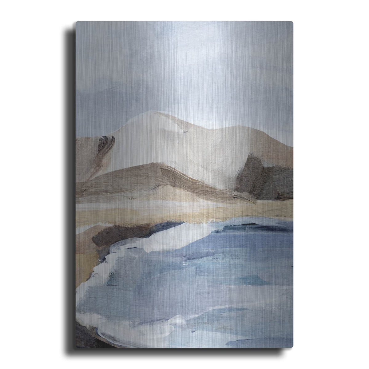 'Calm Blue Coast 2' by Annie Warren – Metal Wall Art