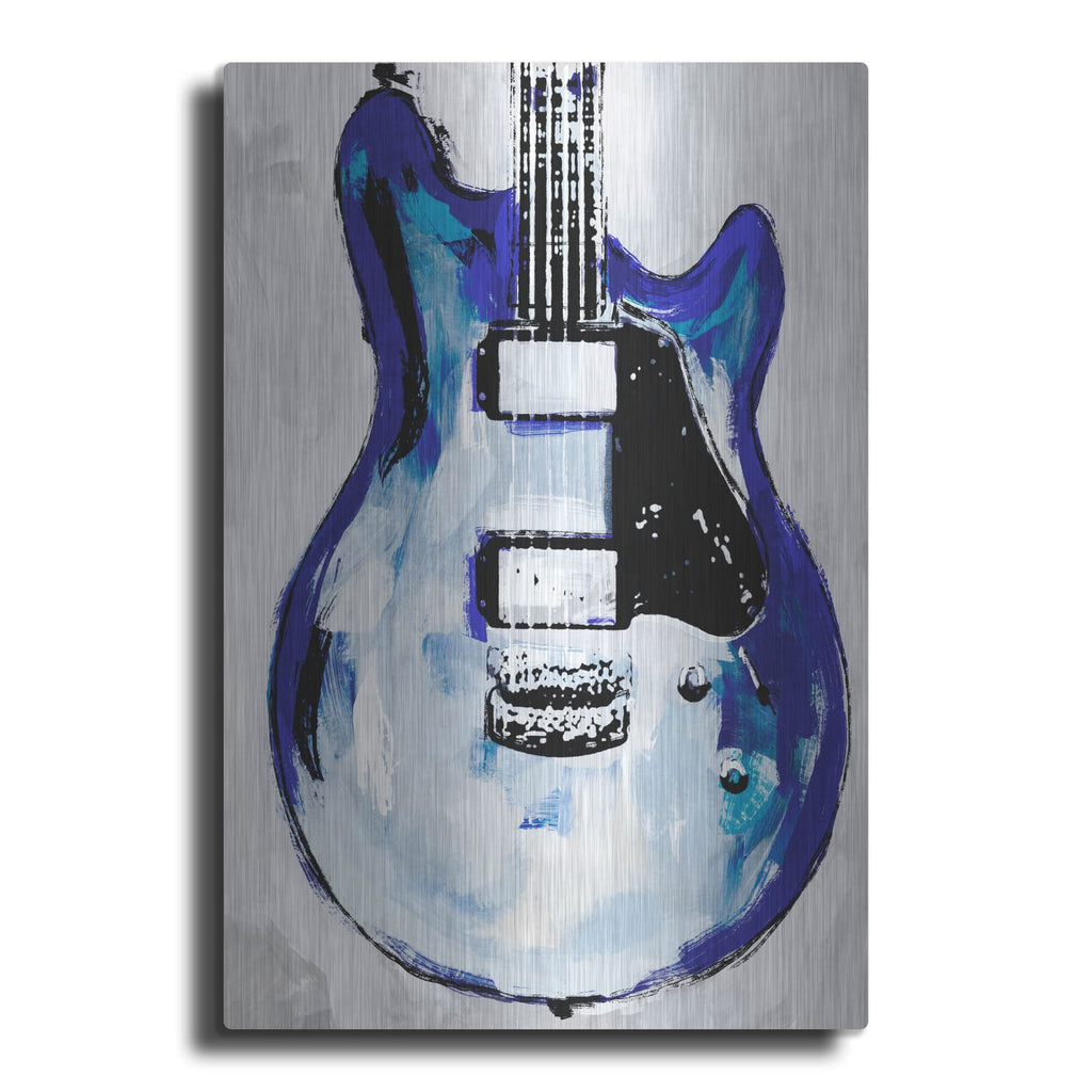 'Electric Blues 2' by Annie Warren – Metal Wall Art