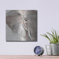 'Elephant Grooves 2' by Annie Warren – Metal Wall Art, 12x12 room view