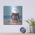 'Ocean Gaze 2' by Annie Warren – Metal Wall Art, 12x12 room view