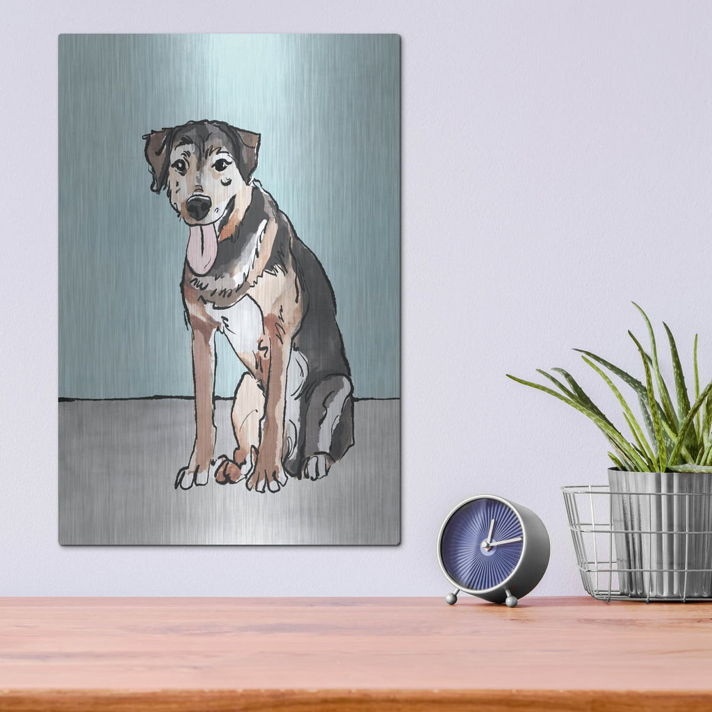 'Pet Portrait 1' by Annie Warren – Metal Wall Art, 12x16 room view