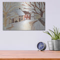 'Snowy Street 2' by Annie Warren – Metal Wall Art, 16x12 room view