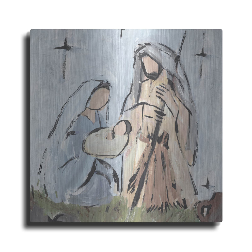 'Starry Nativity 1' by Annie Warren – Metal Wall Art