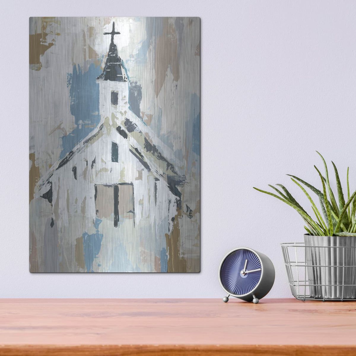 'Sunday Chapel 1' by Annie Warren – Metal Wall Art, 12x16 room view