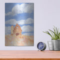 'Wheatfield Barn 2' by Annie Warren – Metal Wall Art, 12x16 room view