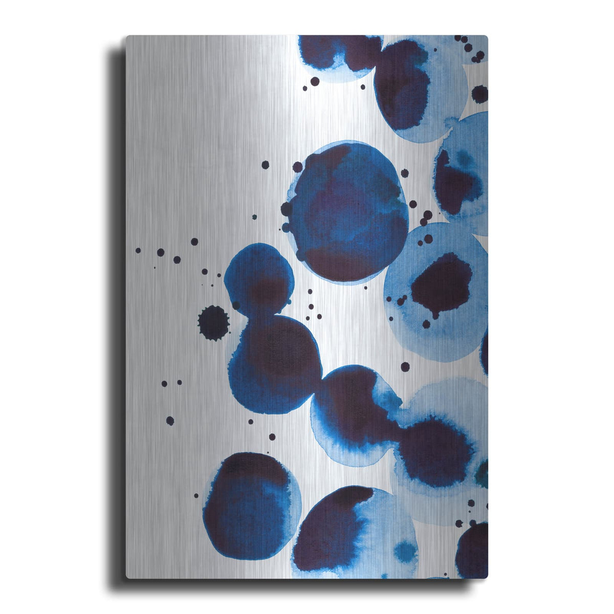 'Blue Drops 2' by Annie Warren – Metal Wall Art