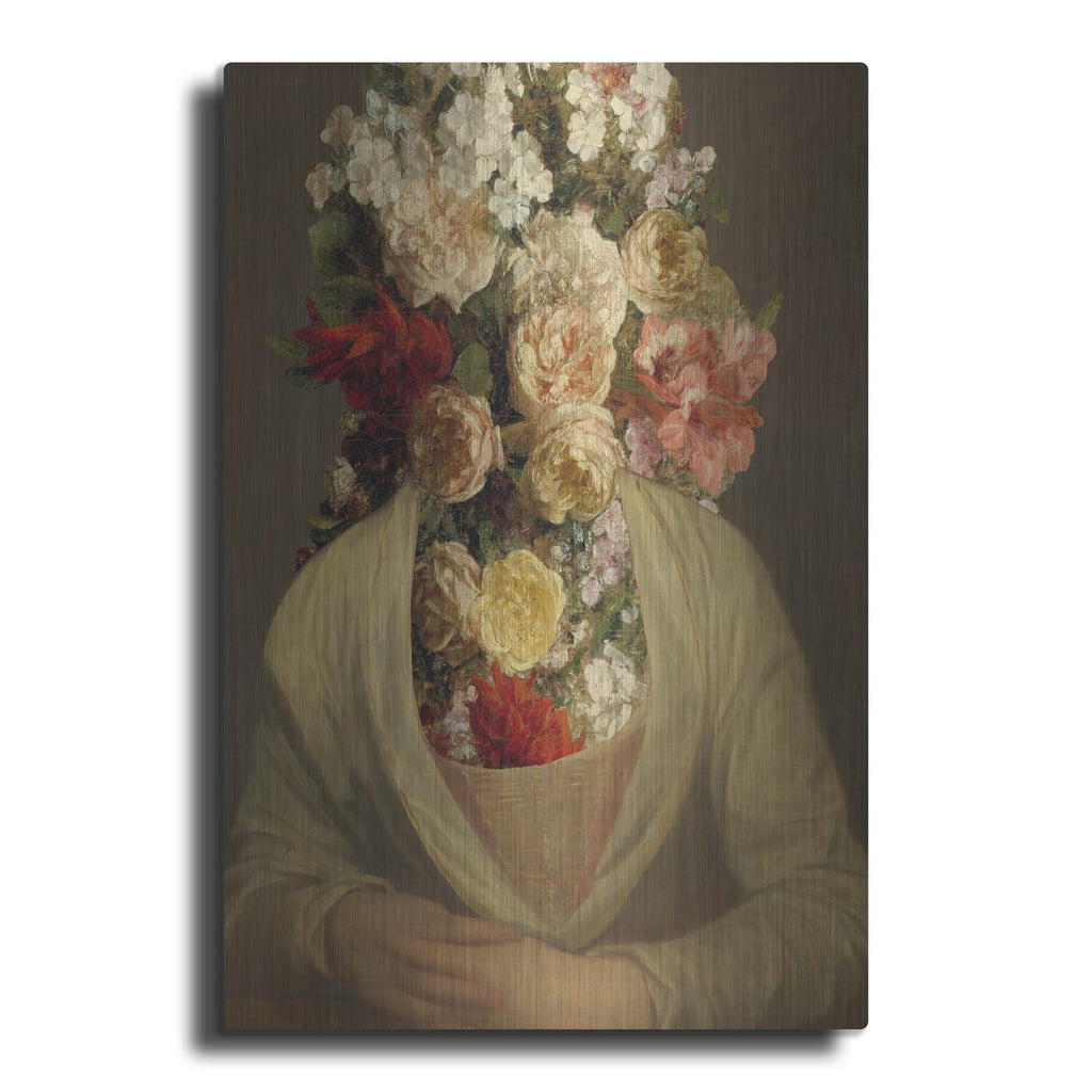 'Portrait In Bloom 1' by Annie Warren – Metal Wall Art
