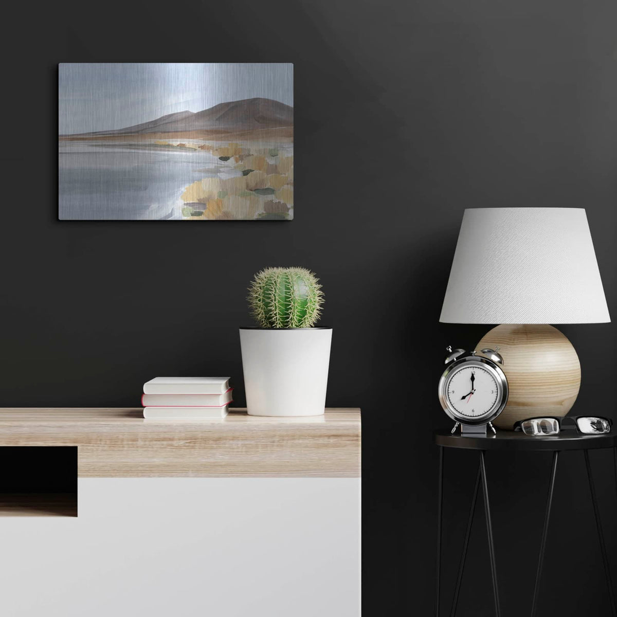 'Desert Oasis Study 1' by Annie Warren – Metal Wall Art, 24x16 room view