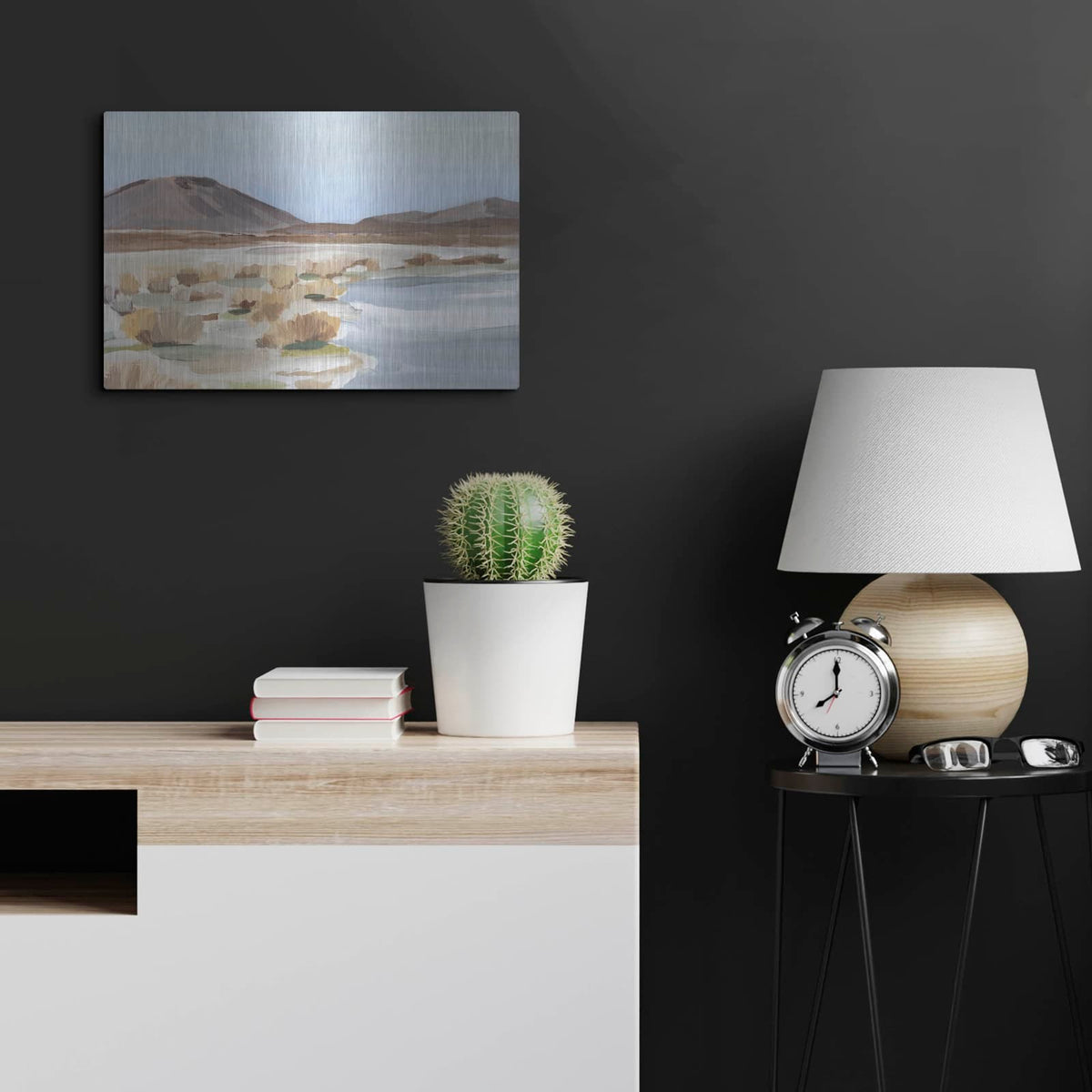 'Desert Oasis Study 2' by Annie Warren – Metal Wall Art, 24x16 room view