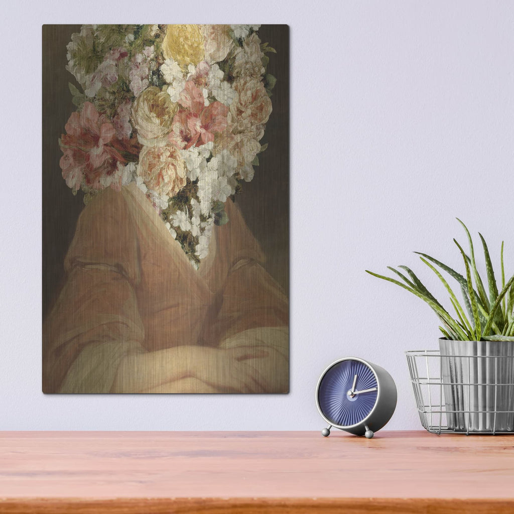 'Portrait In Bloom 2' by Annie Warren – Metal Wall Art, 12x16 room view