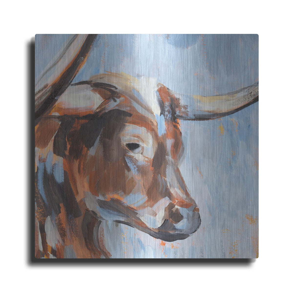 'Vivid Cattle 3' by Annie Warren – Metal Wall Art