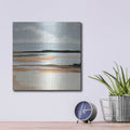 'Flaxen Coast 1' by Annie Warren – Metal Wall Art, 12x12 room view