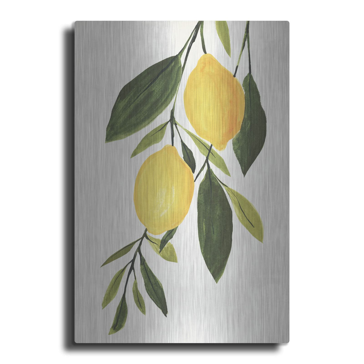'Lemon Branch 1' by Annie Warren – Metal Wall Art