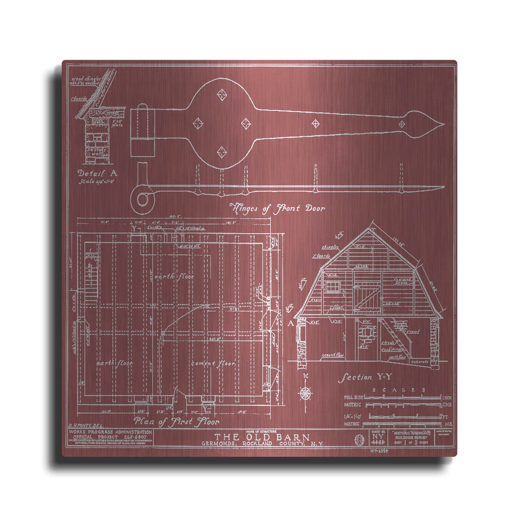 'Rockland County Barn 2' by Annie Warren – Metal Wall Art