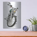 'Two Wheels Collection B' by Annie Warren – Metal Wall Art, 12x16 room view