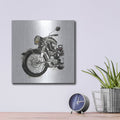 'Two Wheels Collection C' by Annie Warren – Metal Wall Art, 12x12 room view
