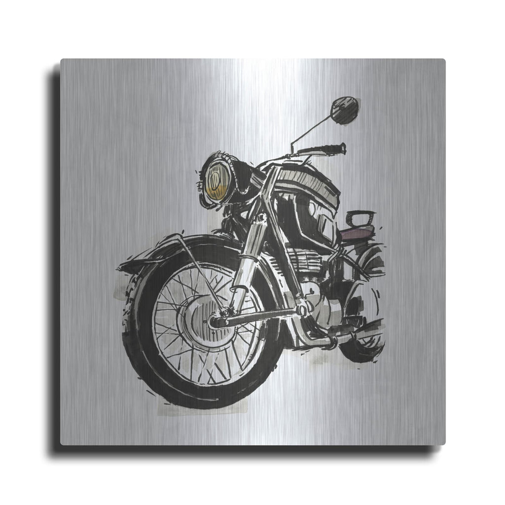'Two Wheels Collection C' by Annie Warren – Metal Wall Art