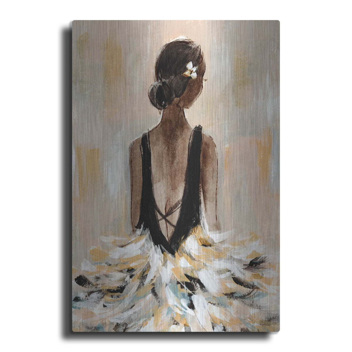 'Ball Gown Frills 1' by Annie Warren – Metal Wall Art